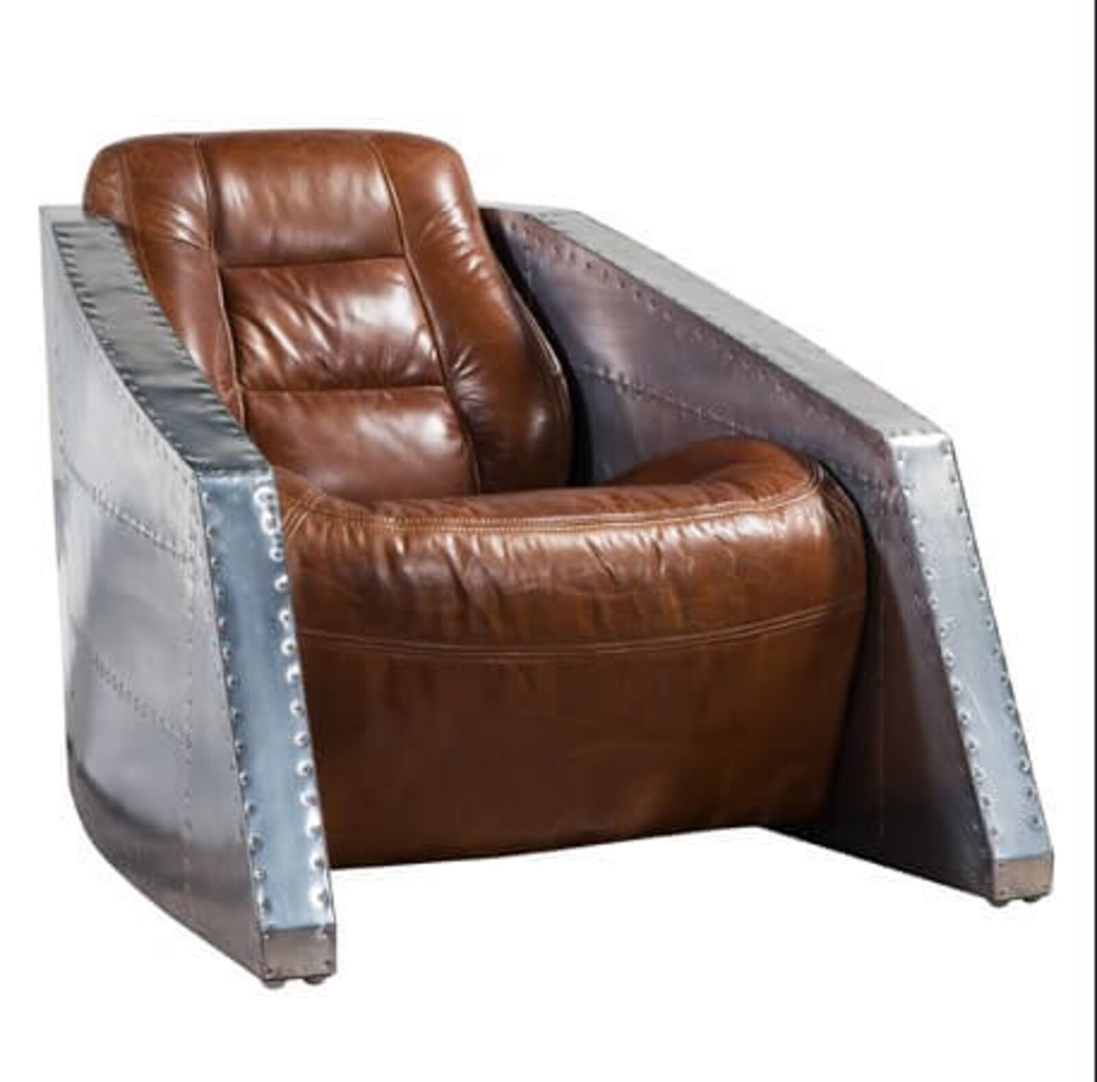 Product photograph of Aviator Wildcat Vintage Distressed Leather Armchair from Designer Sofas 4U