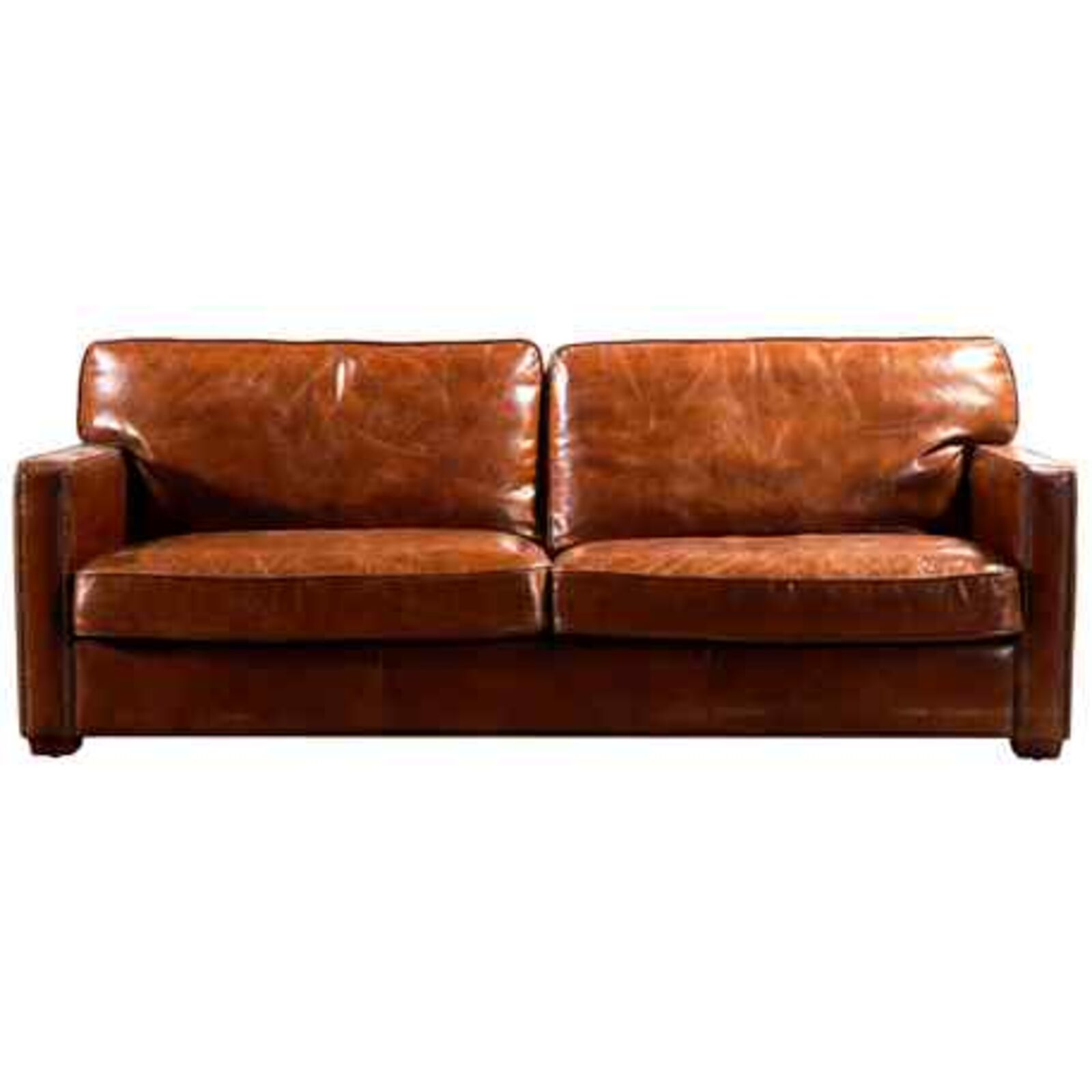Product photograph of Battersea Vintage Distressed Leather 3 Seater Sofa from Designer Sofas 4U