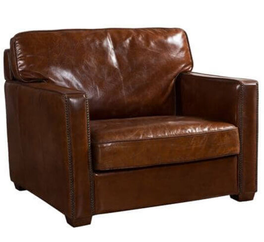 Battersea Vintage Distressed Leather Armchair
