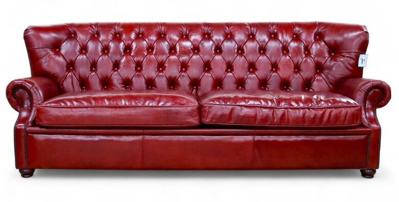 Beresford Chesterfield Vintage Distressed Leather 3 Seater Sofa - Luxurious & Timeless Design