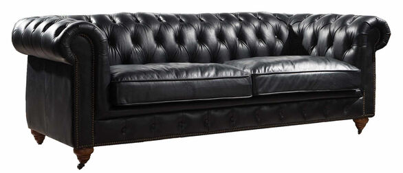 Berlin Chesterfield Vintage Leather 3 Seater Sofa