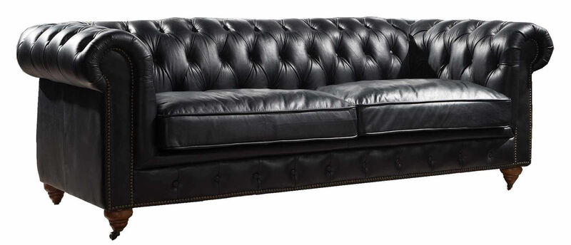 Product photograph of Berlin Chesterfield 3 Seater Sofa Vintage Distressed Real Leather from Designer Sofas 4U