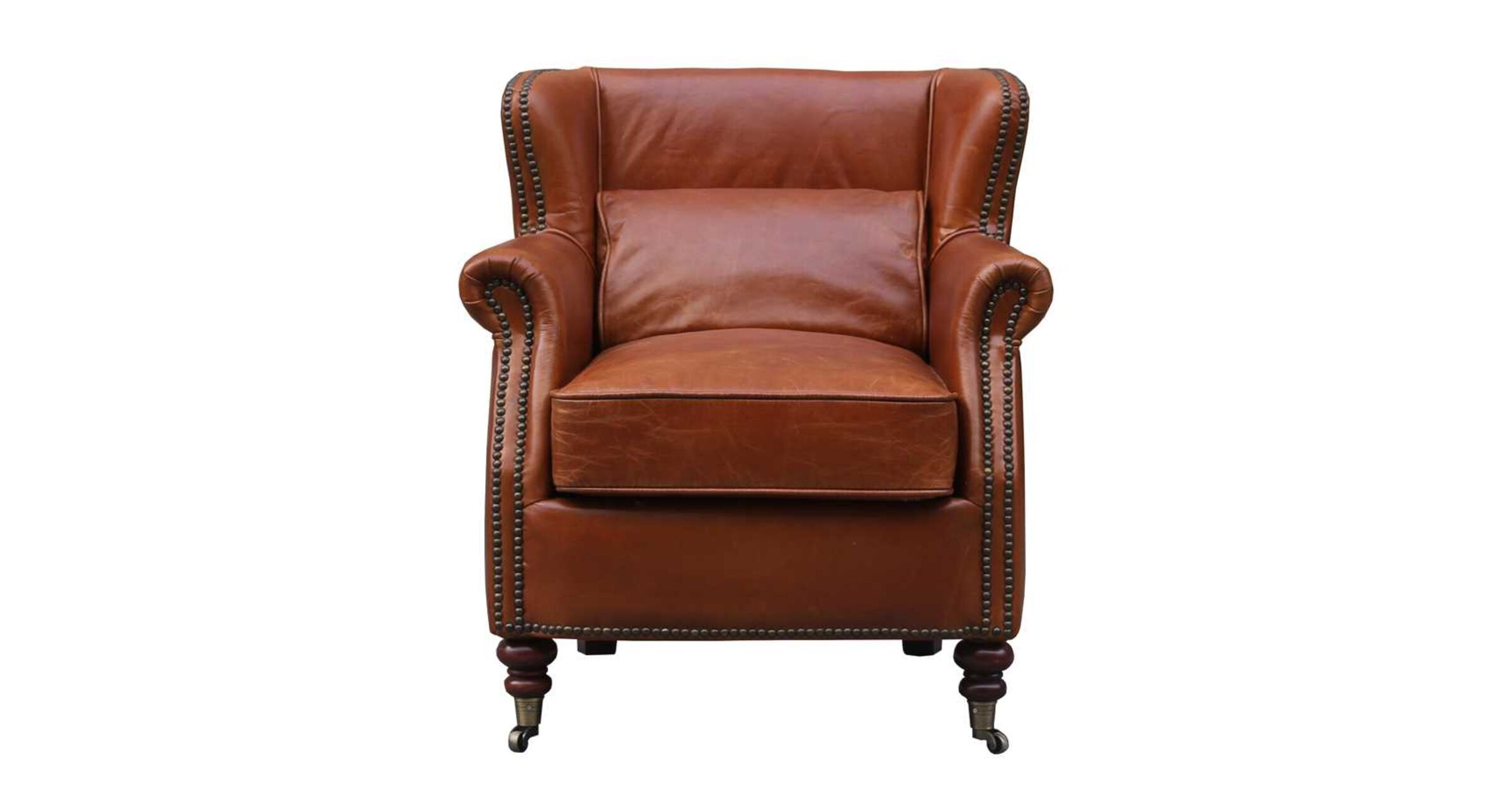 Bodhi Vintage Tan Leather Armchair