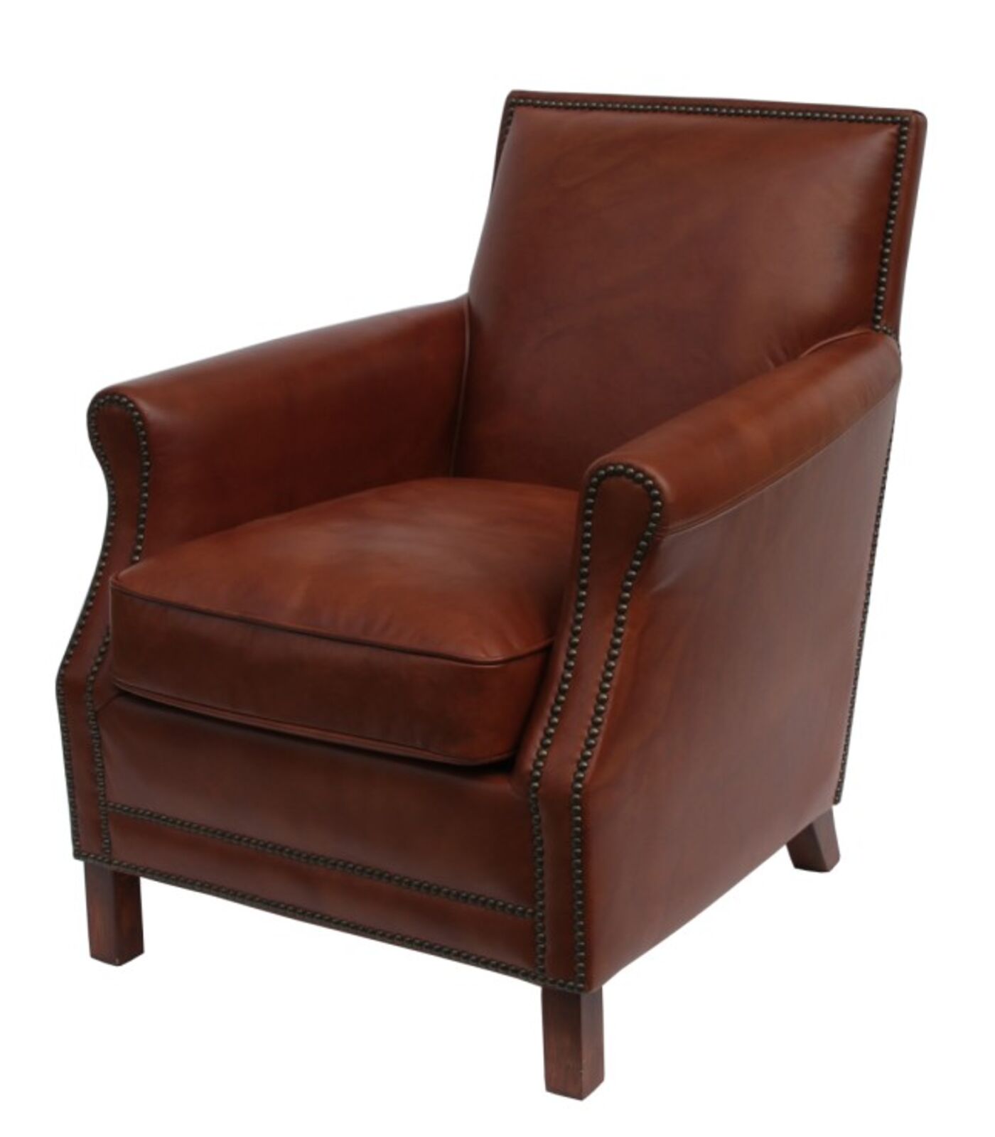 Product photograph of Bowden Vintage Leather Armchair from Designer Sofas 4U