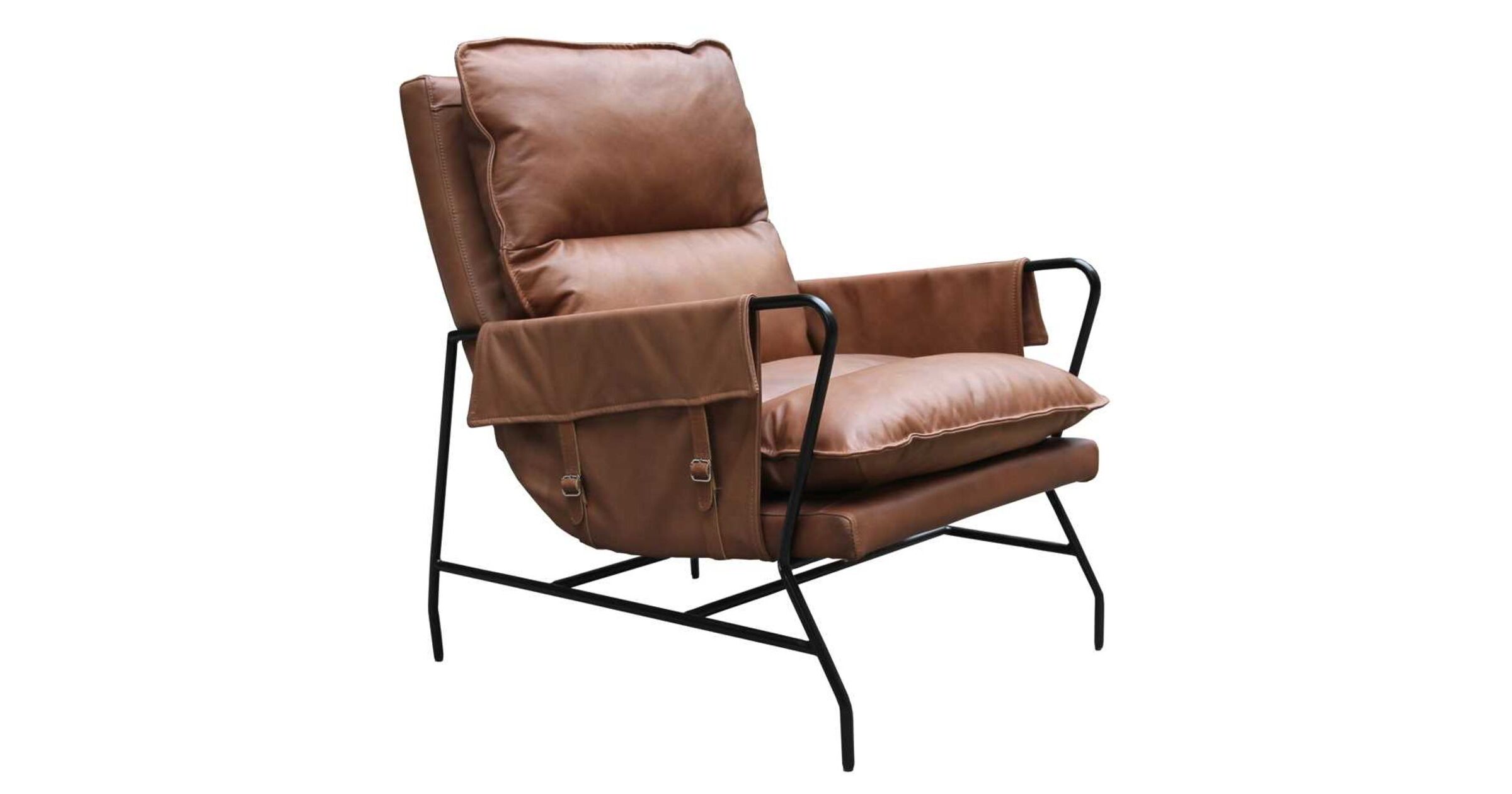 Bracknell Vintage Charm Chocolate Brown Leather Armchair Designer Sofas4u