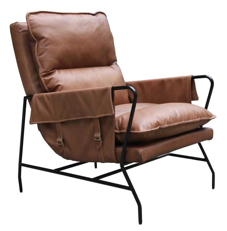 Product photograph of Bracknell Vintage Chocolate Brown Leather Armchair from Designer Sofas 4U