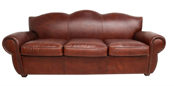 Burford Vintage Brown Leather Sofa