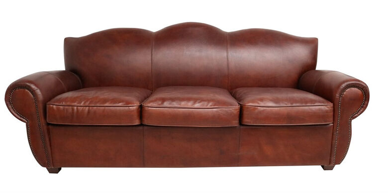 Burford 3 Seater Sofa Vintage Distressed Real Leather