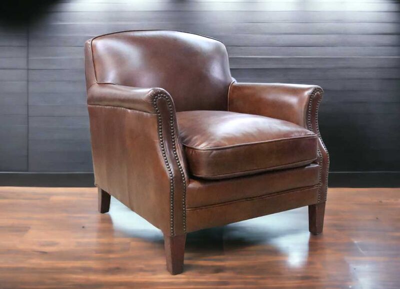 Product photograph of Camber Brown Vintage Distressed Leather Armchair from Designer Sofas 4U