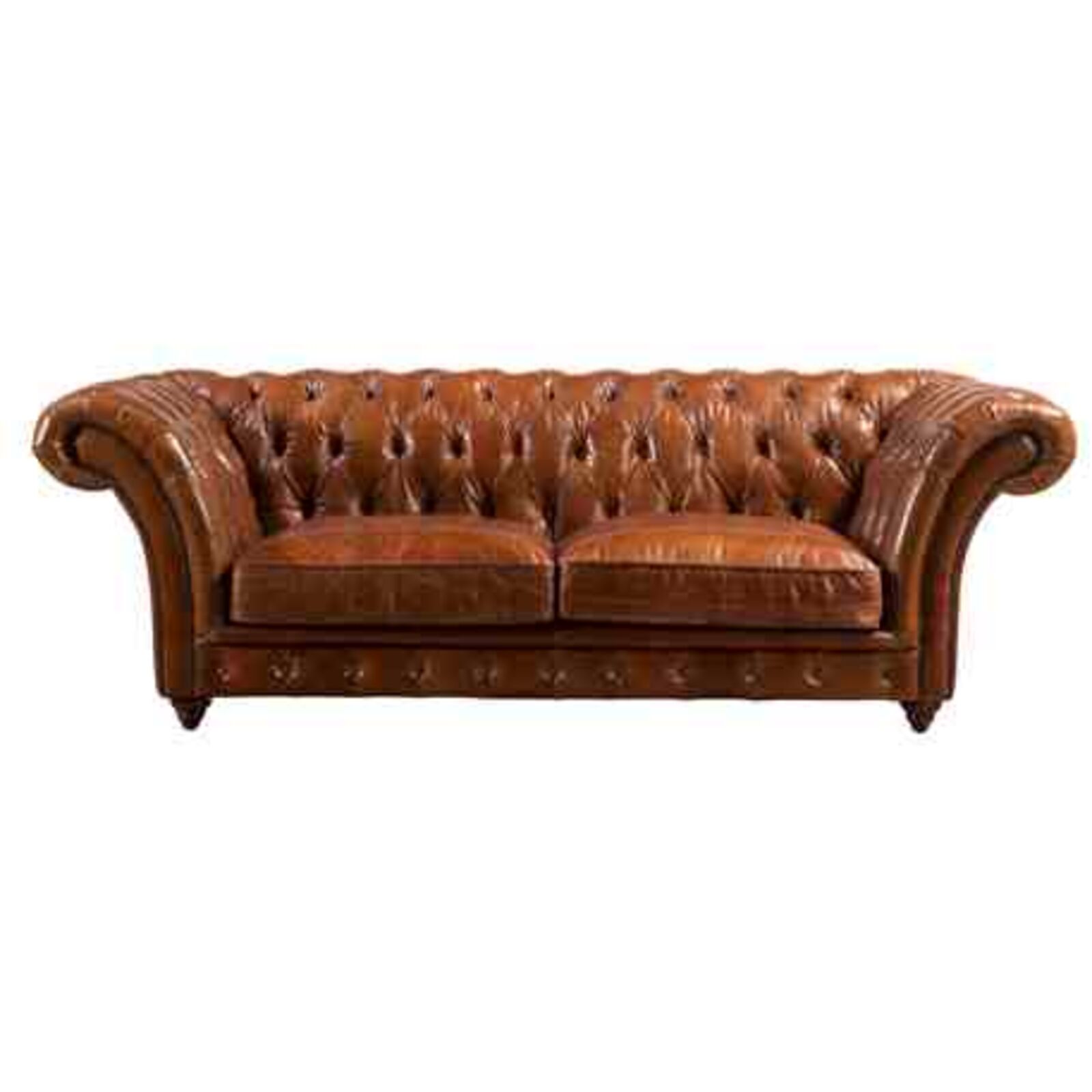 Product photograph of Chelsea Chesterfield Vintage 2 Seater Distressed Leather Settee Sofa from Designer Sofas 4U