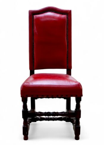 Cheltenham Dining Chair Vintage Red Leather