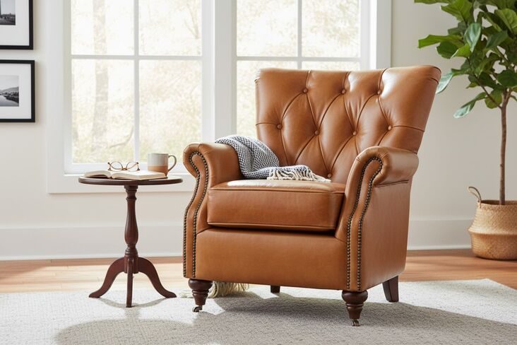 Chesterfield Chatsworth Vintage Tan Distressed Leather Armchair