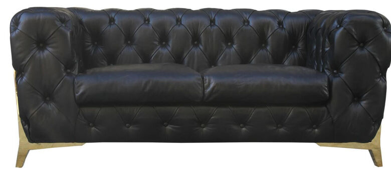 Chesterfield Piloti 2 Seater Tufted Vintage Distressed Leather Sofa