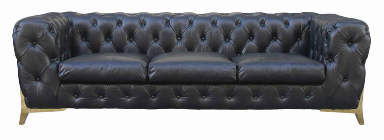 Chesterfield Piloti 3 Seat Tufted Vintage Distressed Leather Sofa