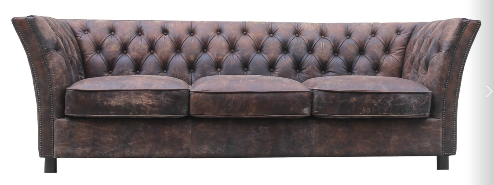 Product photograph of Chesterfield Savoy Distressed Vintage Leather Sofa from Designer Sofas 4U