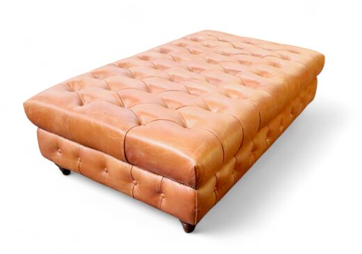Vintage Leather Footstools