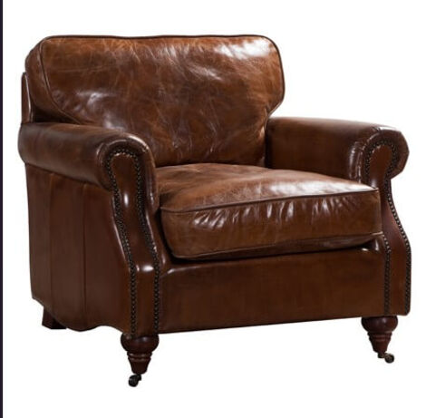 Colonel Vintage Distressed Leather Armchair
