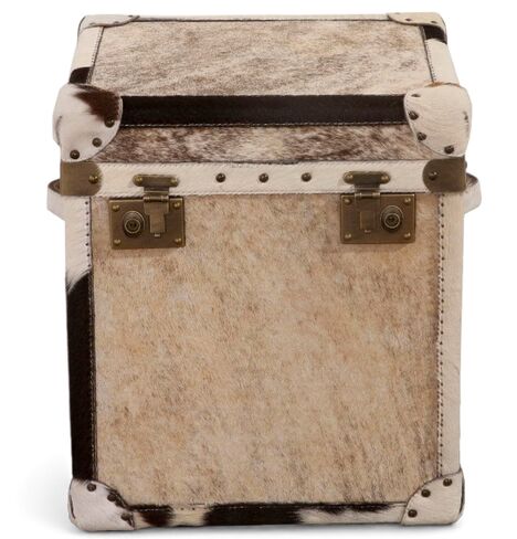 Cowhide Leather Storage Trunk