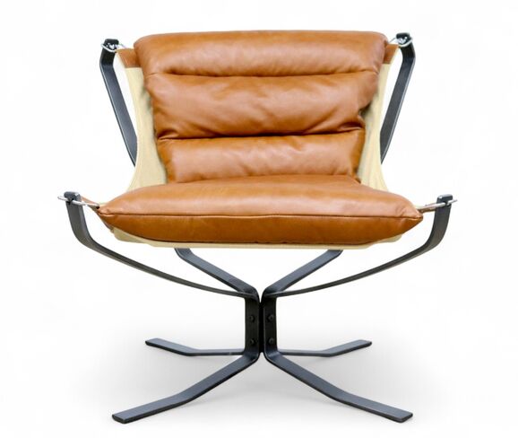 Cuero Butterfly Toffee Leather Chair