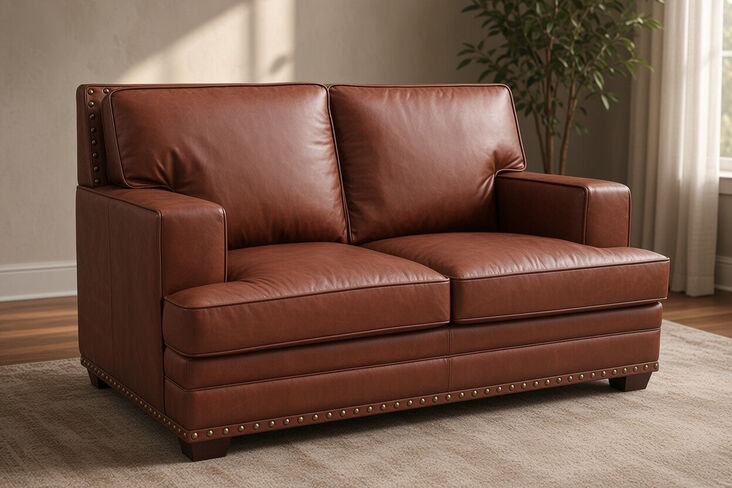 Drake 2 Seater Vintage Nappa Dark Brown Leather Armchair