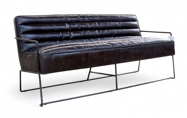 Duriam Vintage Leather Sofa Tobacco Brown