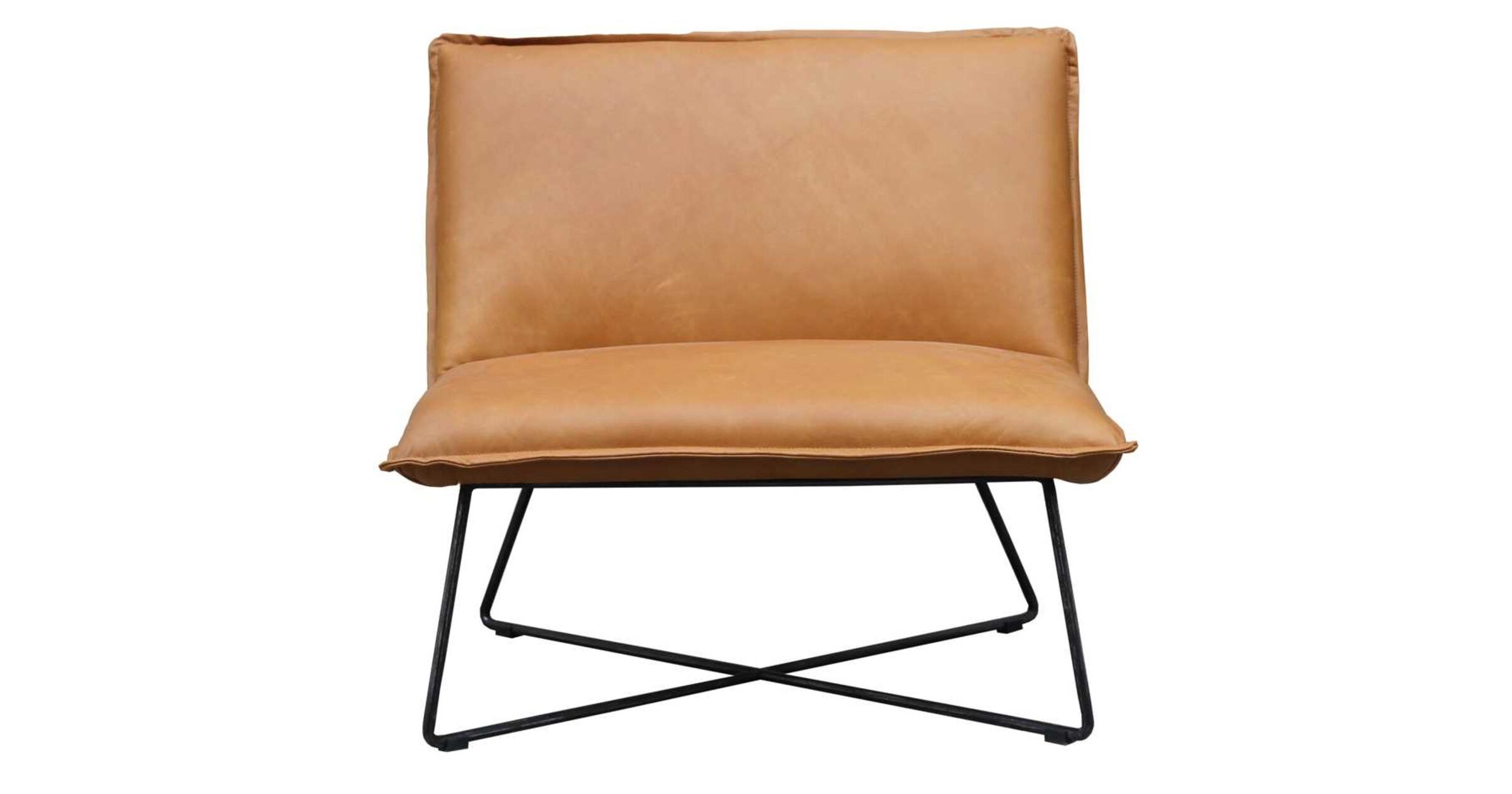 Edison Vintage Nappa Caramel Tan Leather Chair
