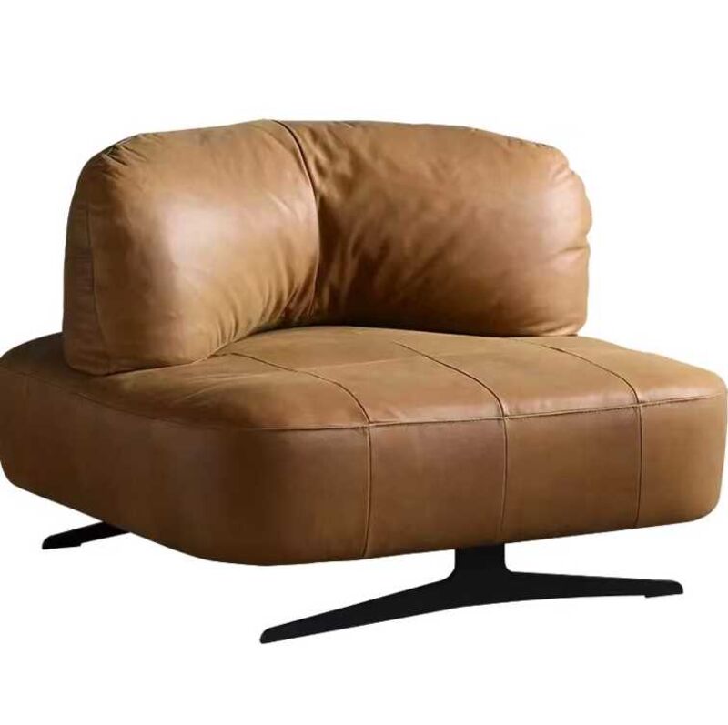 Product photograph of Embrace Vintage Nappa Sandy Brown Leather Chair from Designer Sofas 4U