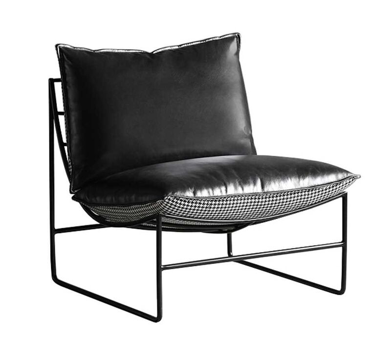 Product photograph of Fairford Vintage Black Leather Armchair from Designer Sofas 4U