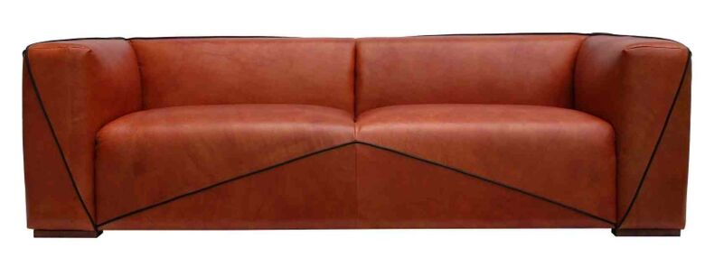 Gable Vintage Distressed Leather Sofa