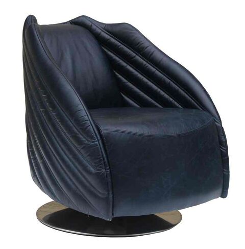 Galaxy Swivel Vintage Leather Armchair