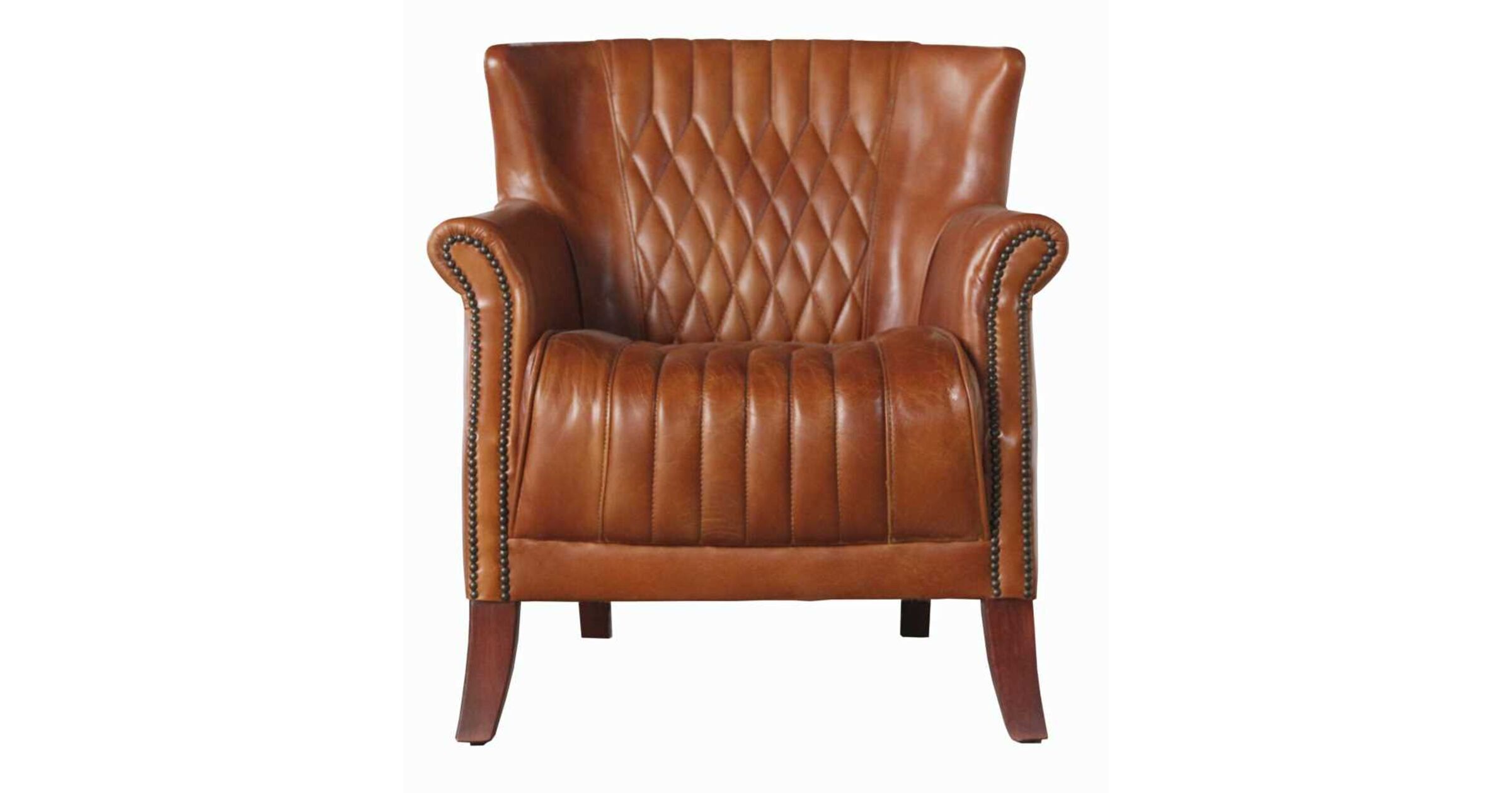 Hereford Vintage Tan Leather Armchair