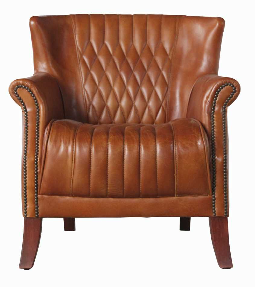 Hereford Vintage Tan Leather Armchair