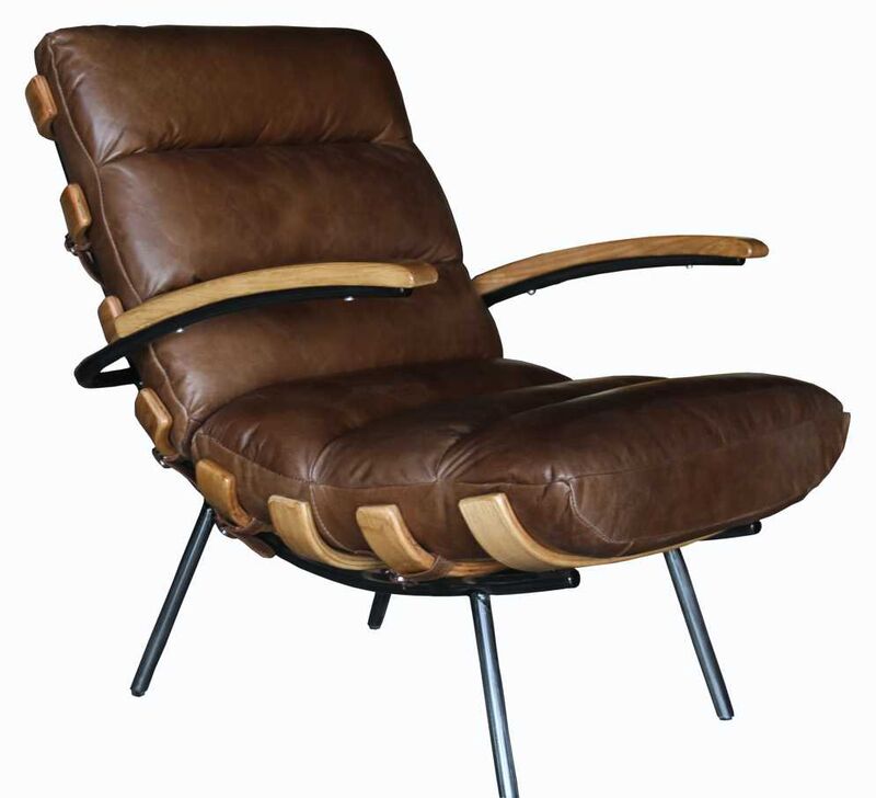 Product photograph of Horley Vintage Nappa Chocolate Brown Leather Armchair With Arm from Designer Sofas 4U