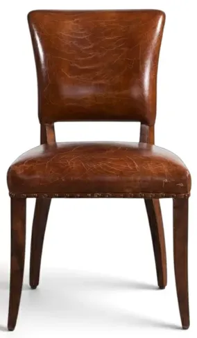 Jute Leather Dining Chair