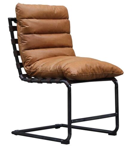 Lancaster Vintage Tan Leather Dining Chair