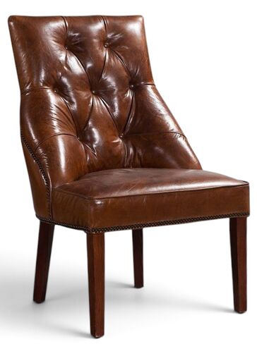 Liberty Chesterfield Dining Chair Vintage Leather
