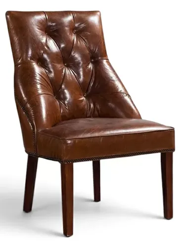 Liberty Chesterfield Dining Chair Vintage Leather
