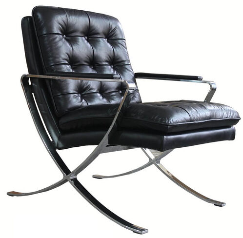 Luxury Barcelona Vintage Leather Armchair