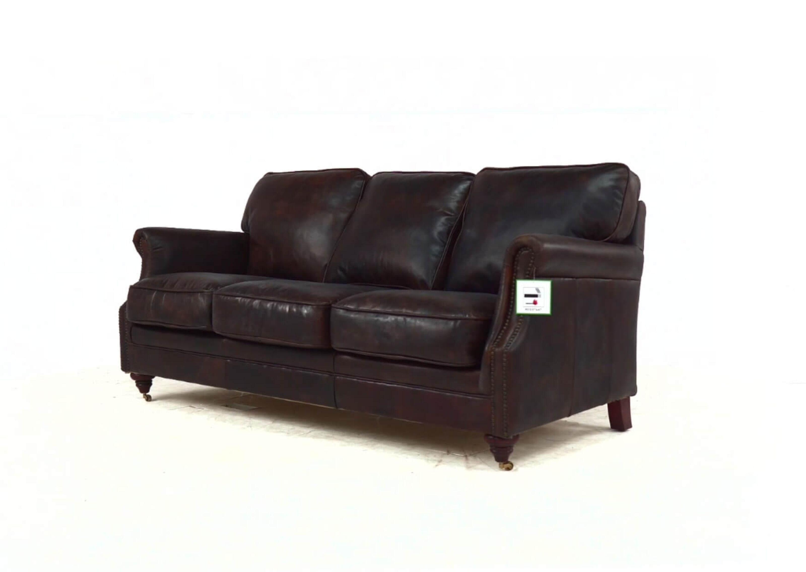 Luxury Vintage 3 Seater Settee Sofa, Usa Premium Leather Reviews