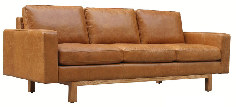 Madison Vintage Distressed Leather Sofa