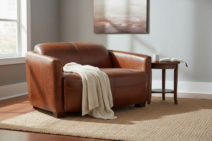 Marlborough Vintage 2 Seater Distressed Leather Tub Sofa
