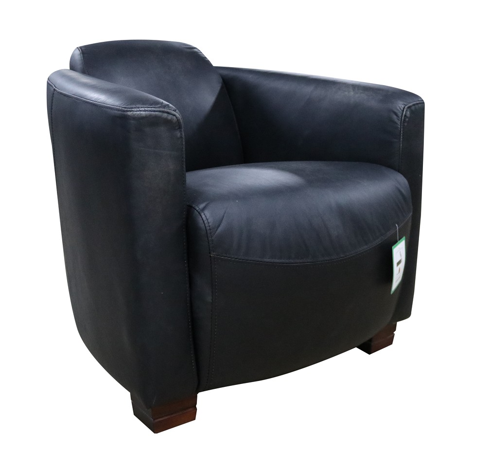 Black Leather Tub Chair Vintage Chairs, Black Leather Swivel Tub Chair