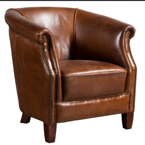 Mayfair Distressed Leather Vintage Armchair