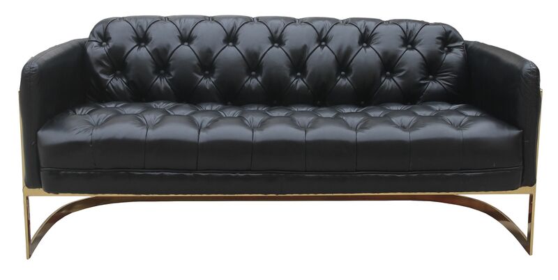 Product photograph of Metal Frame Chesterfield Buttoned 3 Seater Vintage Amp Hellip from Designer Sofas 4U