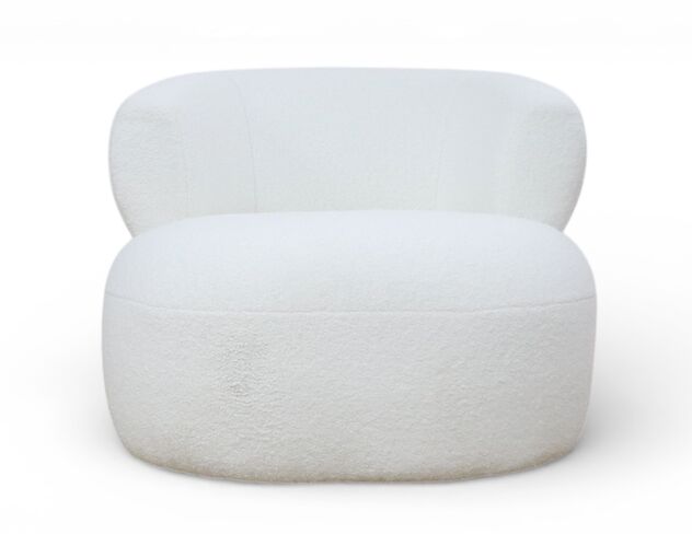 Modern Bouclé Swivel Accent Chair