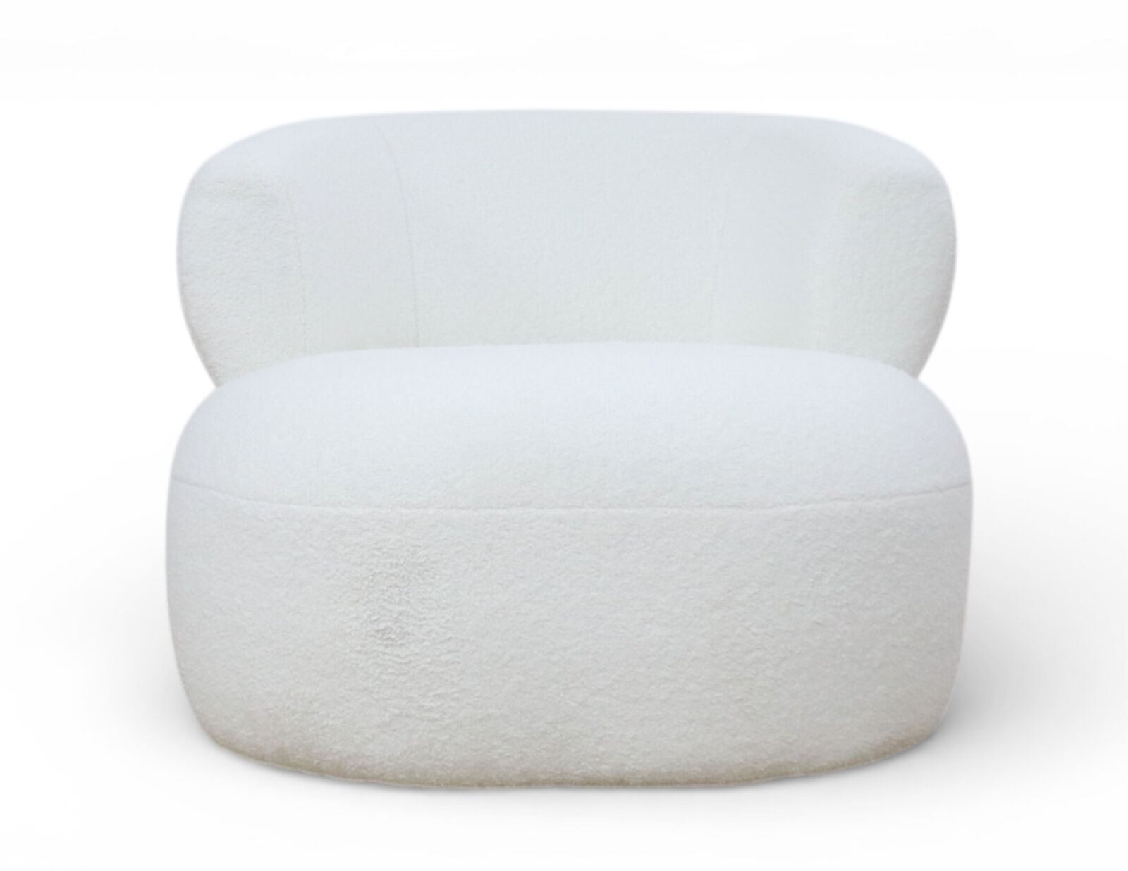 Modern Boucl Swivel Accent Chair