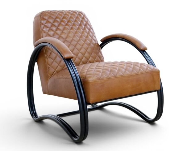 Njord Vintage Tan Leather Armchair