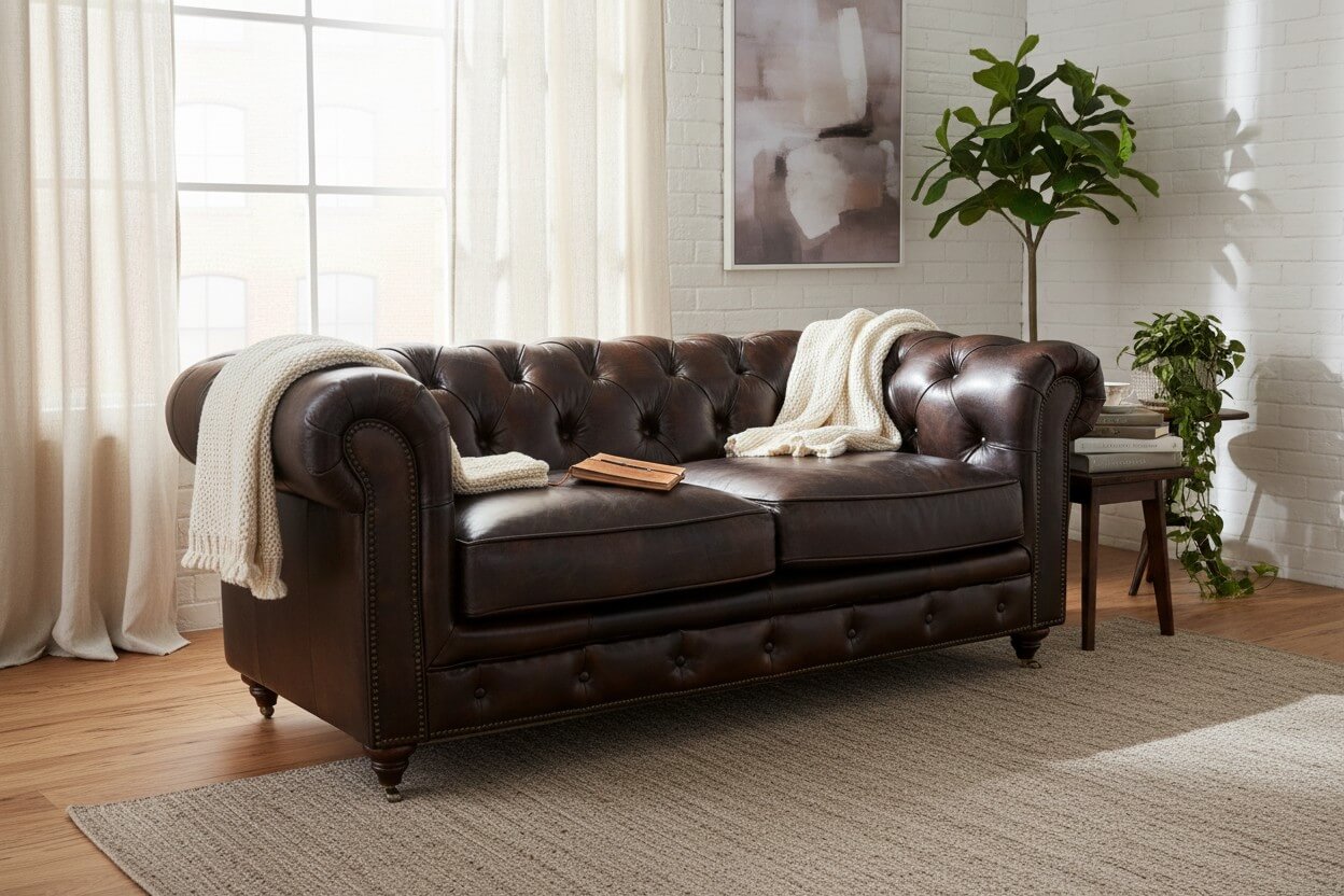 marwick leather 2-seater sofa - aged tobacco reviews Classic Western Sofa with Top Timothy Oulton Rocker Sofa -