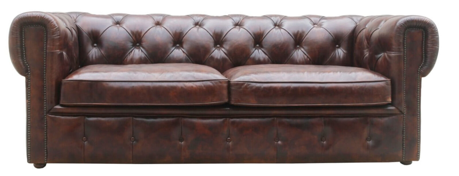 Product photograph of Picadilly 3 Seat Chesterfield Vintage Distressed Leather Sofa from Designer Sofas 4U