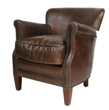 Professor Chair Vintage Brown Leather